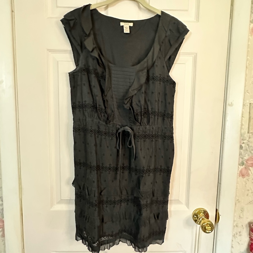 J Crew cotton eyelet dress, fully lined. Size 2